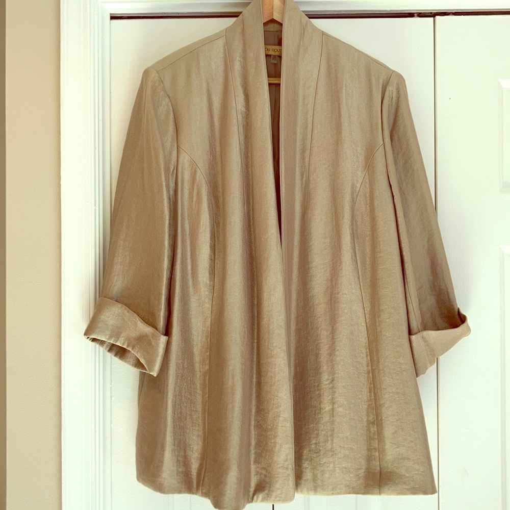 Plus Size Nipon Boutique Gold Blazer!
